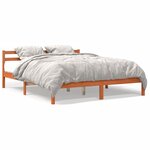 vidaXL Cadre de lit sans matelas cire marron 180x200cm bois pin massif