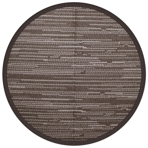 vidaXL Tapis d'extérieur marron Ø120 cm PP