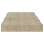 vidaXL Étagère murale flottante chêne 50x23x3 8 cm MDF