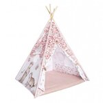 Tipi enfant Pivoine avec coussins