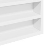 vidaXL Armoire à vitrine blanc 100x8 5x50 cm bois d'ingénierie