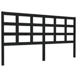 vidaXL Tête de lit Noir 185 5x4x100 cm Bois massif de pin