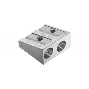 FABER-CASTELL Taille-crayon 2 trous en métal argent
