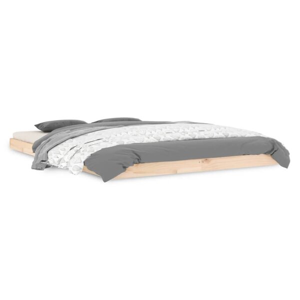 vidaXL Cadre de lit 140x200 cm bois de pin massif