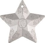 Pièce de monnaie en Argent 5 Dollars g 31.1 (1 oz) Millésime 2023 Holiday Ornament SNOWFLAKE STAR