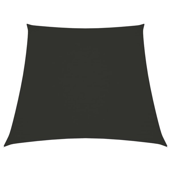 vidaXL Voile de parasol Tissu Oxford trapèze 3/5x4 m Anthracite
