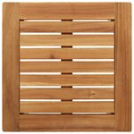 Ensemble de Salle à Manger de Jardin vidaXL en Bois Massif d'Acacia 3 pièces
