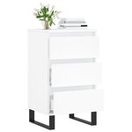 vidaXL Buffet blanc 40x35x70 cm bois d’ingénierie