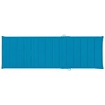 vidaXL Chaise longue avec coussin Bois d'acacia et acier galvanisé