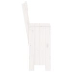 vidaXL Tabourets de bar lot de 2 blanc 40x48 5x115 5cm bois massif pin