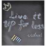 vidaXL Tableau noir autocollant mural 0 6x3 m 2 rouleaux avec craies