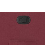 vidaXL Fauteuil inclinable Rouge bordeaux Tissu