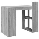 Bureau table poste de travail meuble d'ordinateur informatique étude sonoma 103 5 x 56 5 x 94 cm bois d'ingénierie gris 02_0023945