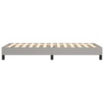 vidaXL Cadre de lit Gris clair 90x190 cm Tissu