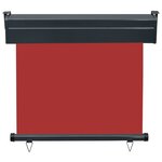 vidaXL Auvent latéral de balcon 85x250 cm Rouge