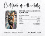 ORANGE AMERICAN SHORTHAIR IN NEW YORK Cats in the City Premium Cast Bar 100g Argent