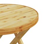 vidaXL Ensemble de bistro pliante 3 Pièces et coussins gris foncé bambou