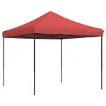vidaXL Tente de réception pliable escamotable bordeaux 292x292x315 cm