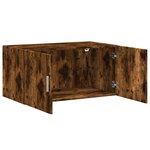 vidaXL Armoire murale chêne fumé 80x42 5x40 cm bois d'ingénierie