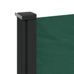 vidaXL Auvent latéral rétractable vert foncé 200x600 cm