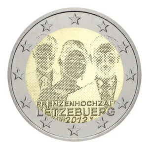 2 euros commémorative Luxembourg 2012 - Mariage.