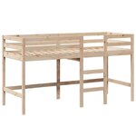 vidaXL Lit superposé avec échelle et toit sans matelas 80x200 cm
