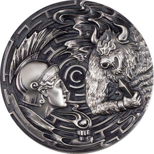 Pièce de monnaie en Argent 20 Dollars g 93.3 (3 oz) Millésime 2021 Evil Within THESEUS AND THE MINOTAUR