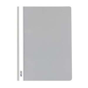 Lot de 10 chemises à lamelle format A4 Polypro Gris foncé HERLITZ