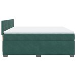 vidaXL Sommier à lattes de lit et matelas Vert foncé 180x200cm Velours