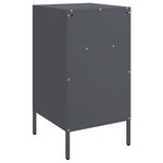 vidaXL Tables de chevet 2 Pièces anthracite 36x39x68 cm