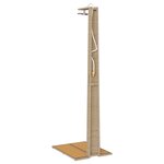 vidaXL Douche de jardin Beige 60x80x214 cm Poly Rattan