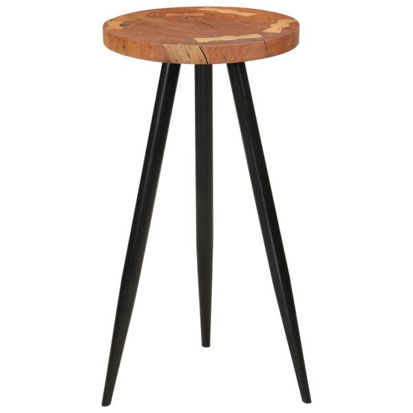 vidaXL Table de bar en rondins Ø53x105 cm bois d'acacia solide