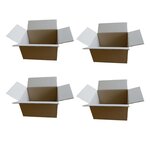 4 petits cartons d'emballage 16 x 12 x 11 cm