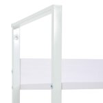 vidaXL Bibliothèque à 3 niveaux blanc 60x27 6x90 5cm bois d'ingénierie