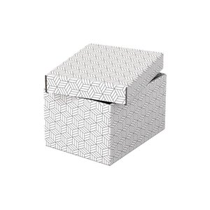 Set de 3 boîtes de rangement & cadeau 200 x255 x150 mm blanc esselte