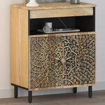 vidaXL Armoire latérale 60x33x75 cm bois massif de manguier
