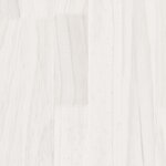 vidaXL Cadre de lit Blanc Bois massif 135x190 cm Double
