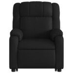 vidaXL Fauteuil inclinable de massage électrique noir similicuir