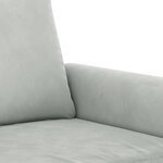 vidaXL Ensemble de canapés 2 Pièces avec coussins Gris clair Velours