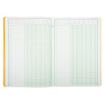 Piqûre 29 7x21cm À Tête Paresseuse 6 Colonnes Sur 1 Page - 34 Lignes - 80 Pages - Couleurs Assorties - Exacompta