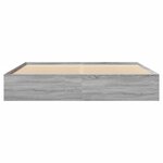 vidaXL Cadre de lit sonoma gris 180x200 cm bois d'ingénierie