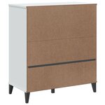 vidaXL Bibliothèque VIKEN blanc 80x40x90 cm bois d'ingénierie