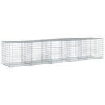 vidaXL Panier gabion avec couvercle 500x100x100 cm fer galvanisé