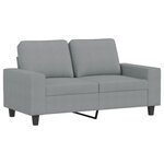vidaXL Ensemble de canapés 3 Pièces gris clair tissu
