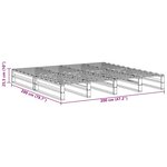 vidaXL Cadre de lit sans matelas cire marron 200x200cm bois pin massif