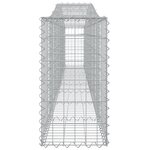 vidaXL Paniers à gabions arqués 6 Pièces 400x30x60/80 cm Fer galvanisé