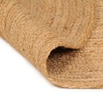 vidaXL Tapis Jute tressé 180 cm Rond