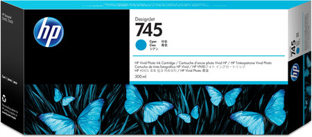 HP HP745 Cartouche d'Encre Cyan F9K03A