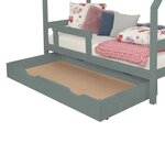 Tiroir de lit 120 x 200 BUDDY - vert sauge