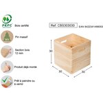 Caisse en pin massif 30 cm dinamic